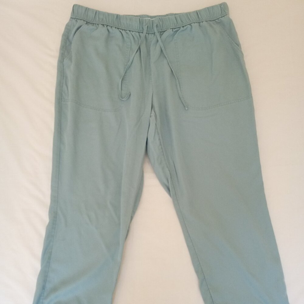 Croft & Barrow Light Blue 100% Lyocell Pants with Draw String